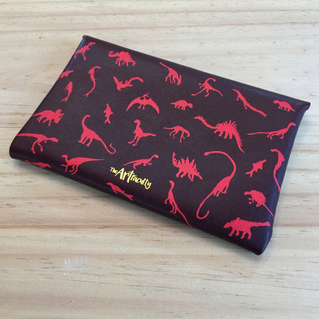 Flap Pouch - Brown Leather Dino