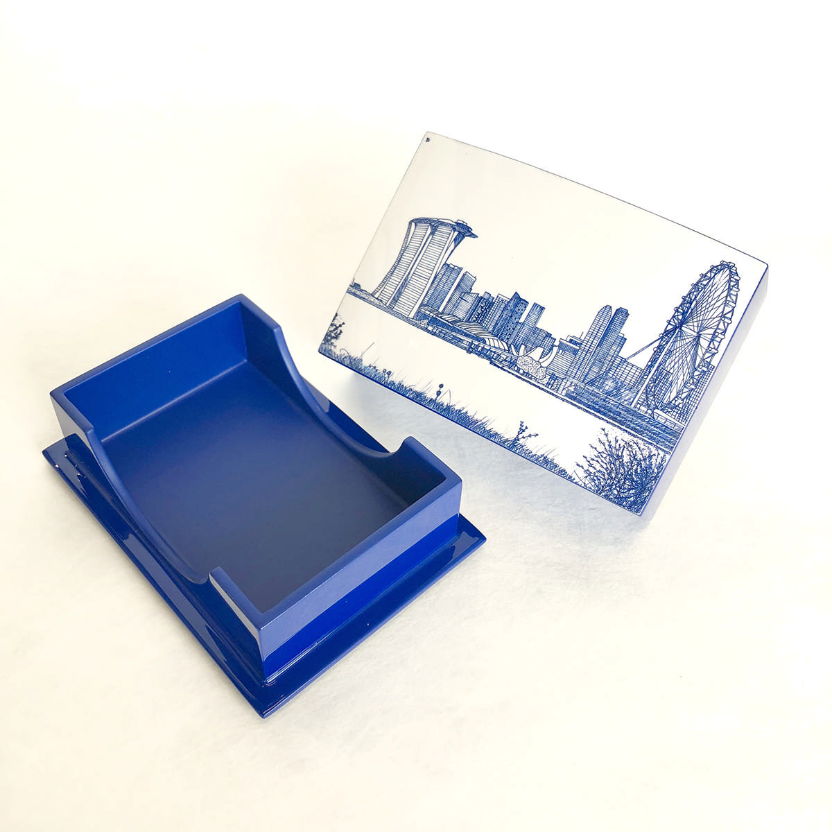 Business Card Box (Navy Blue) - The Marina View