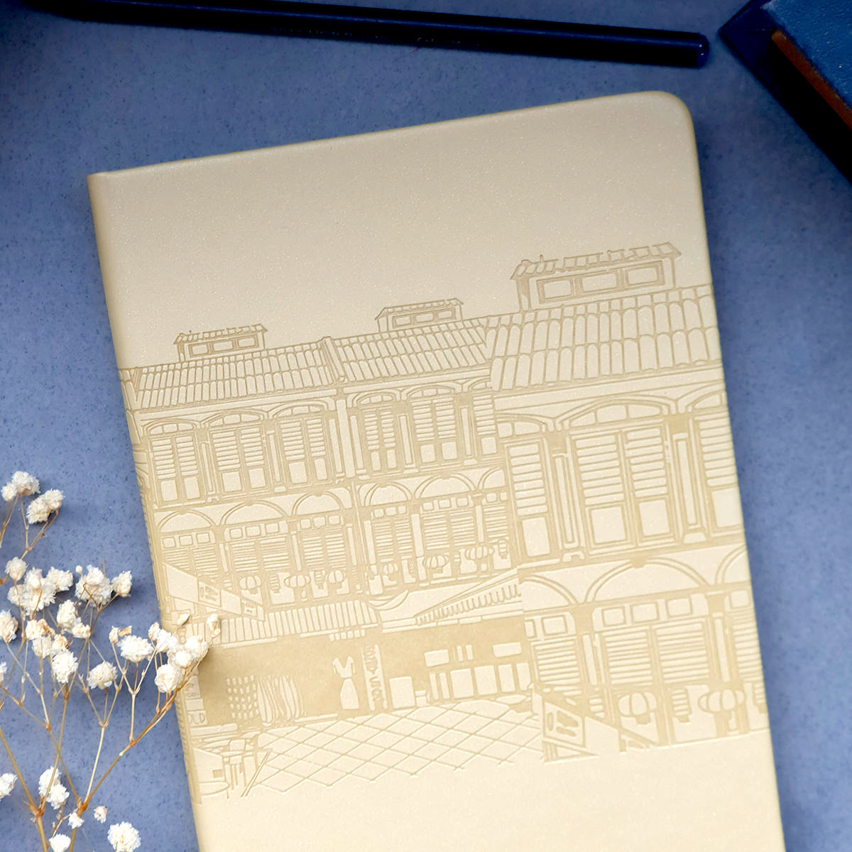 A5 PU Notebook - Pagoda Street II