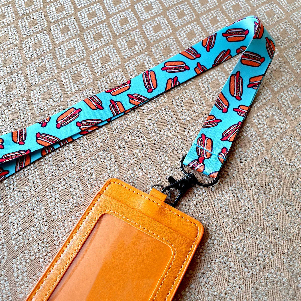 Lanyard & Cardholder - Hotdogs