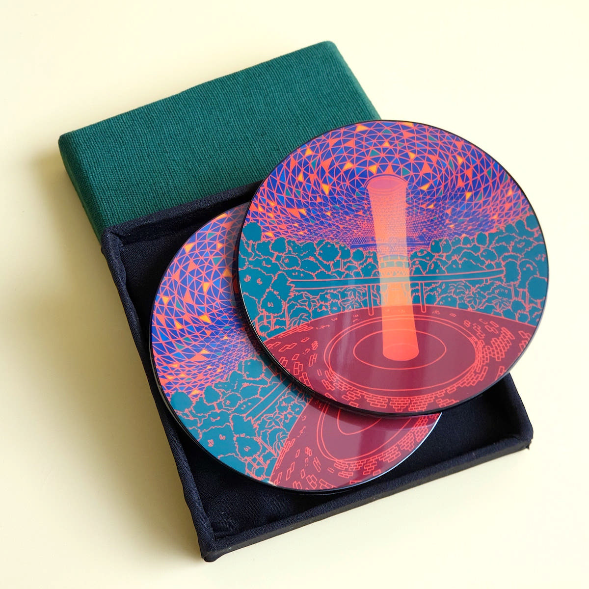 Coaster Set of 2 - Twilight at Changi Jewel