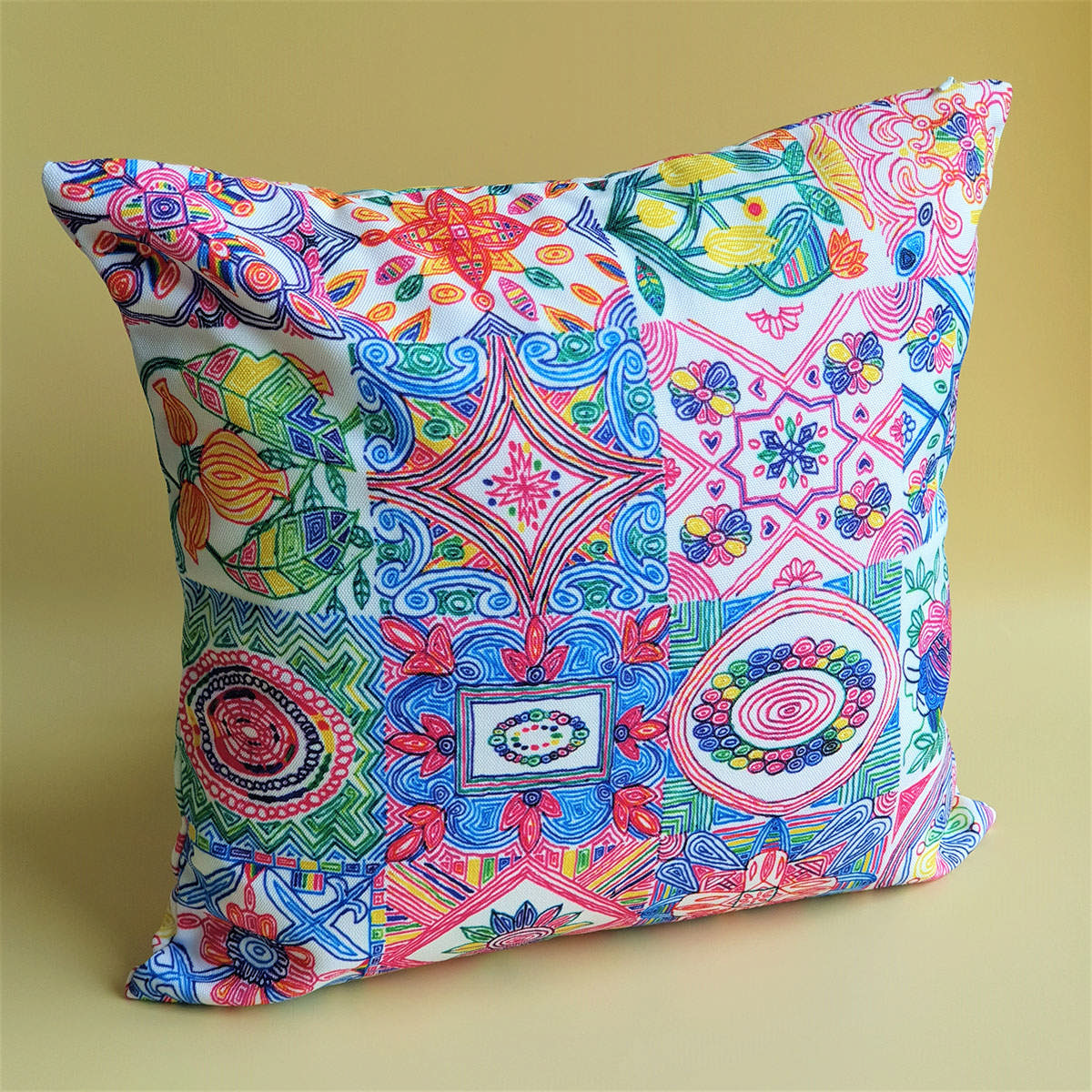 Cushion with insert - Peranakan Tiles