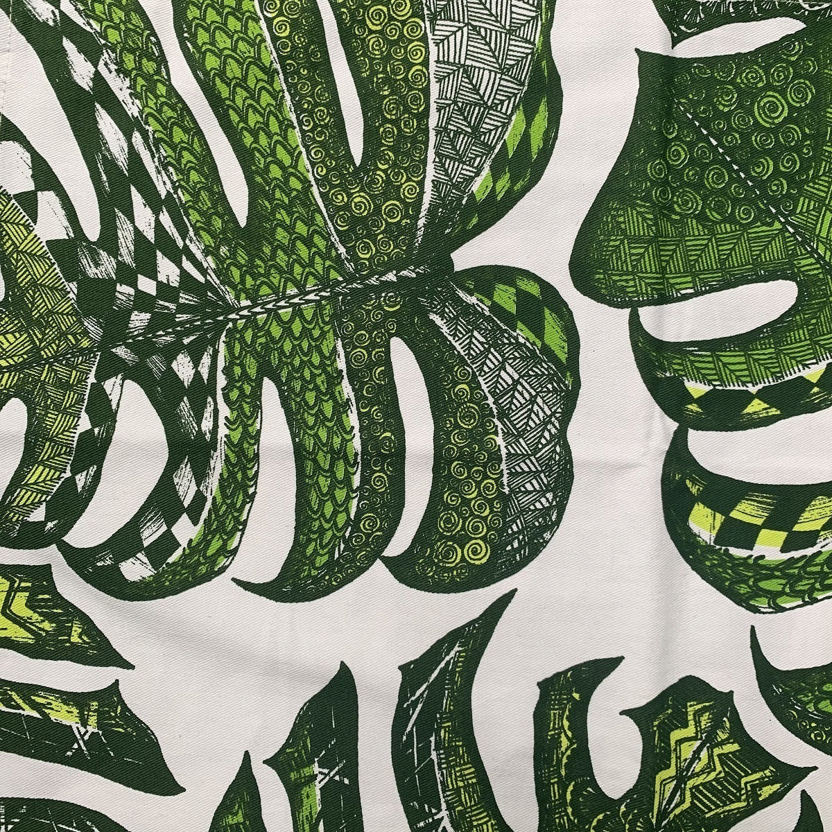 Tea Towel – Monstera Green