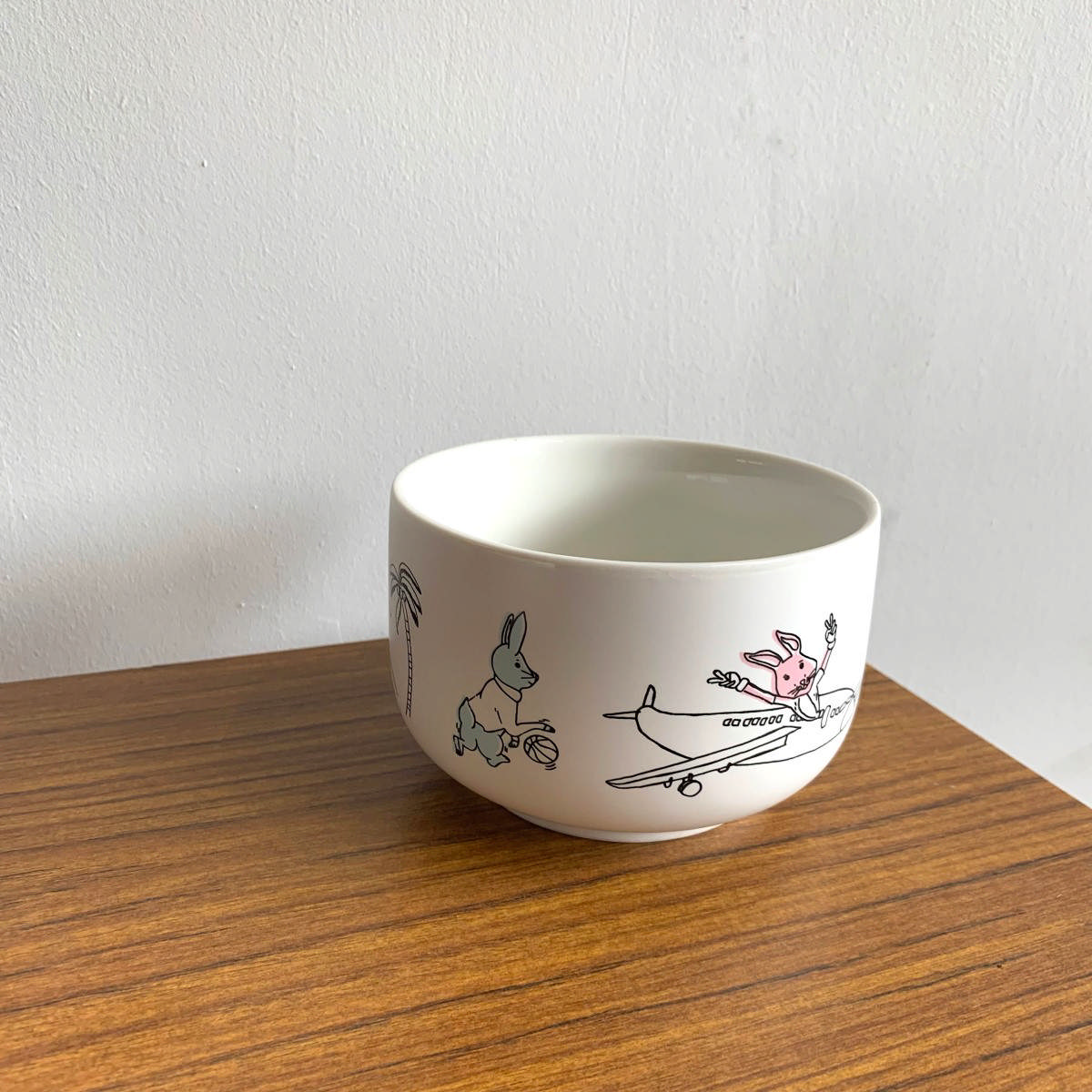 Soup Mug – Rabbits on Holiday