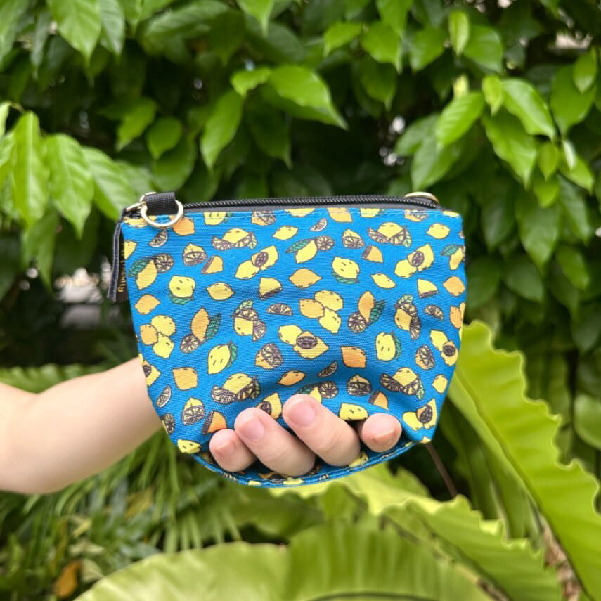 Mini Pouch – Lemons Blue