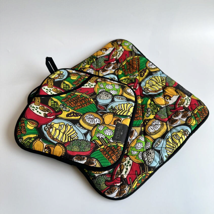 Pot Holder Set - Hawker Food