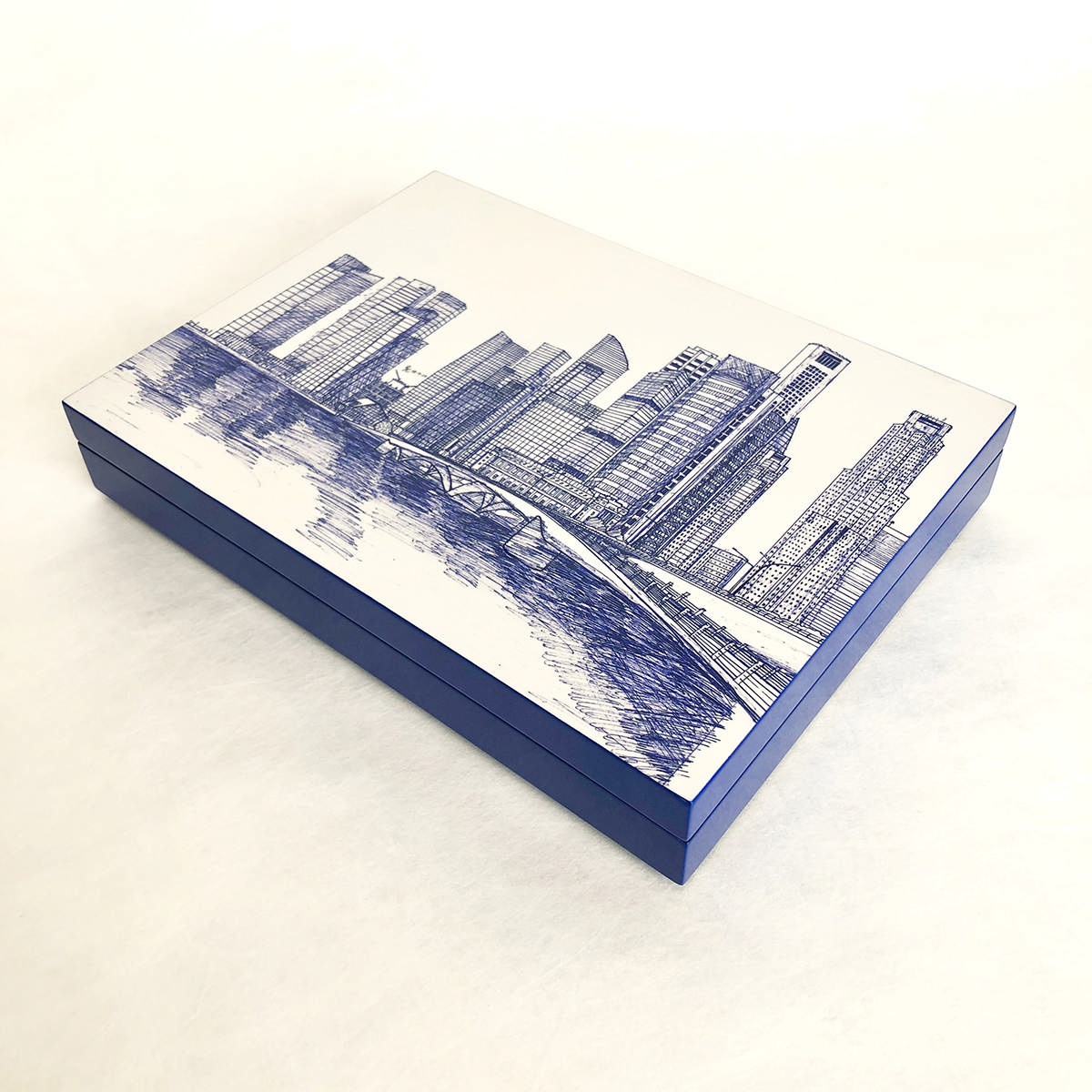 Stationery Box (Navy Blue) - River View