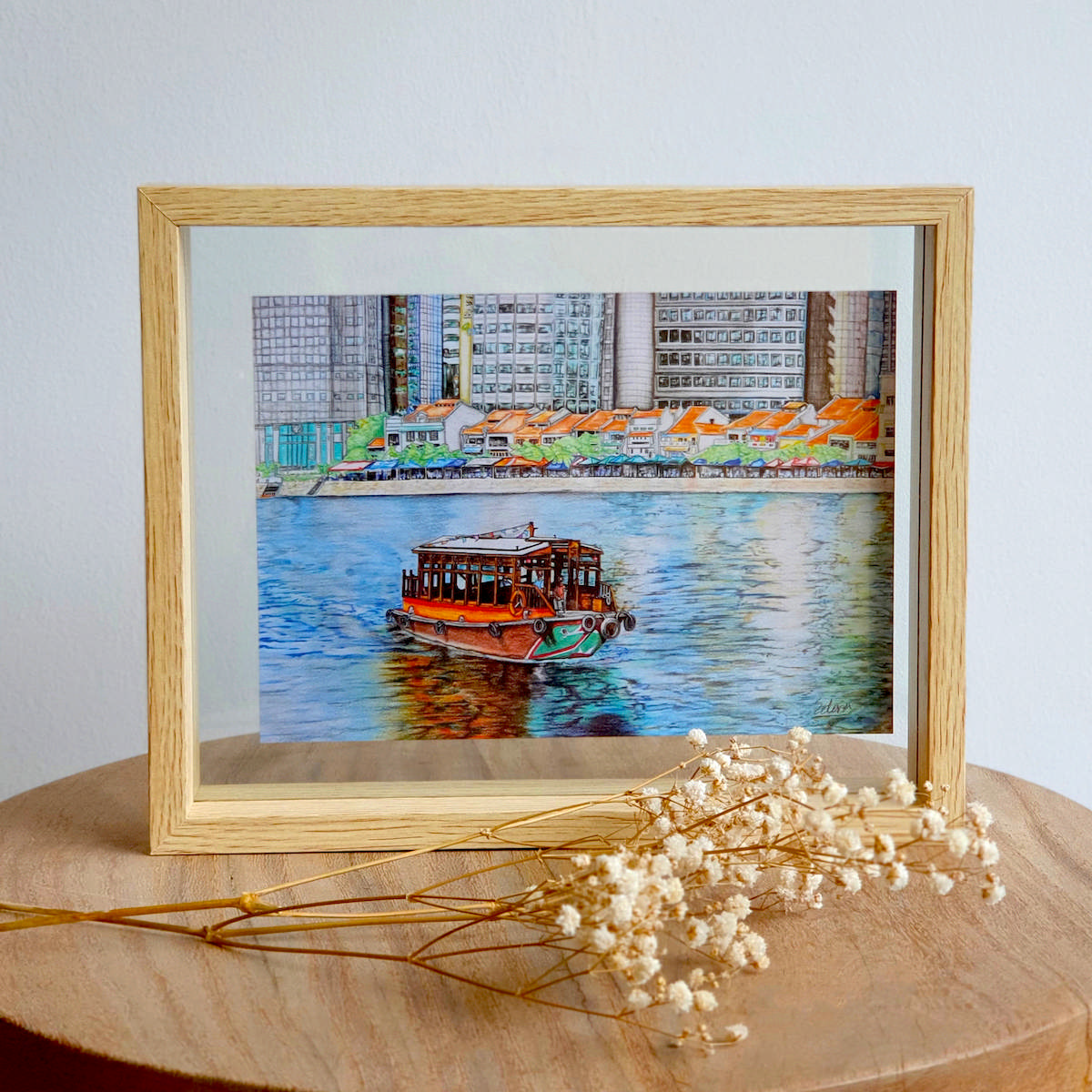 A5 Floating Frame - Singapore River