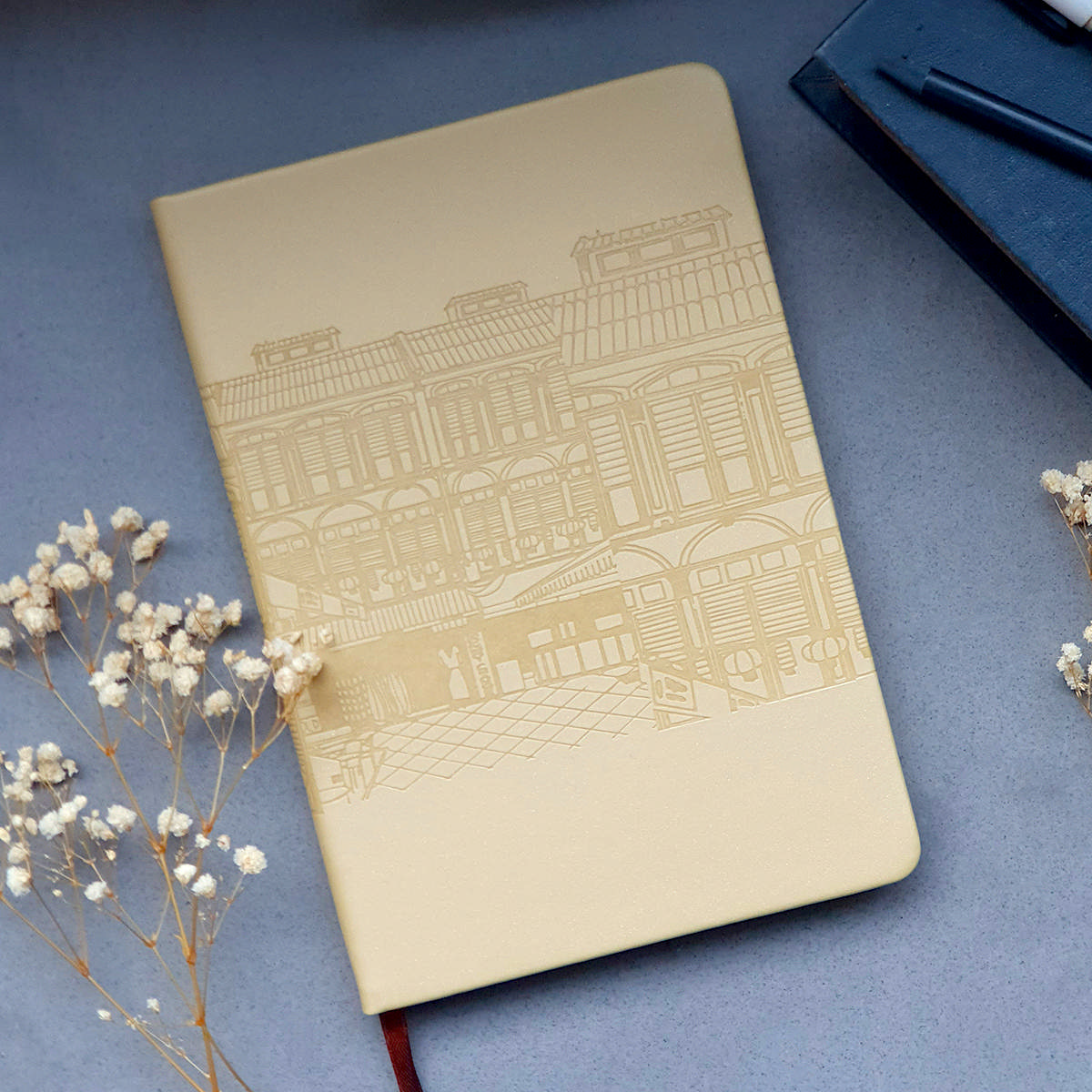 A5 PU Notebook - Pagoda Street II