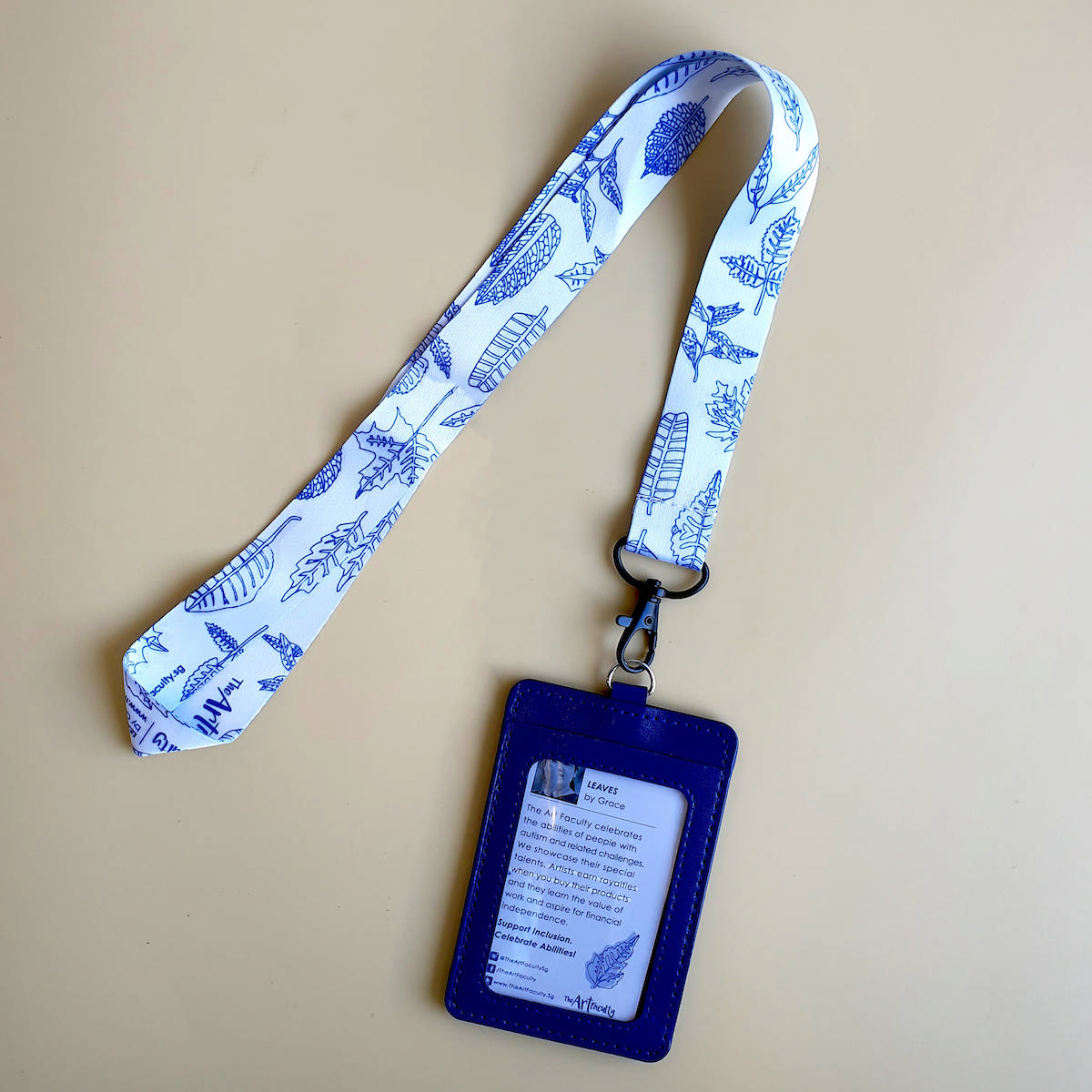 Lanyard & Cardholder - Leaves