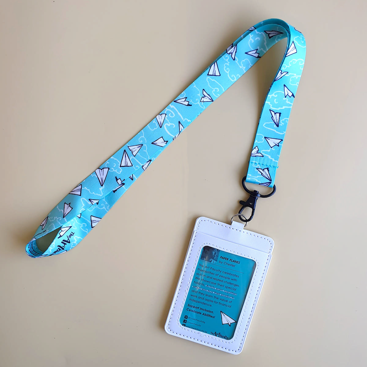 Lanyard & Cardholder - Paper Planes