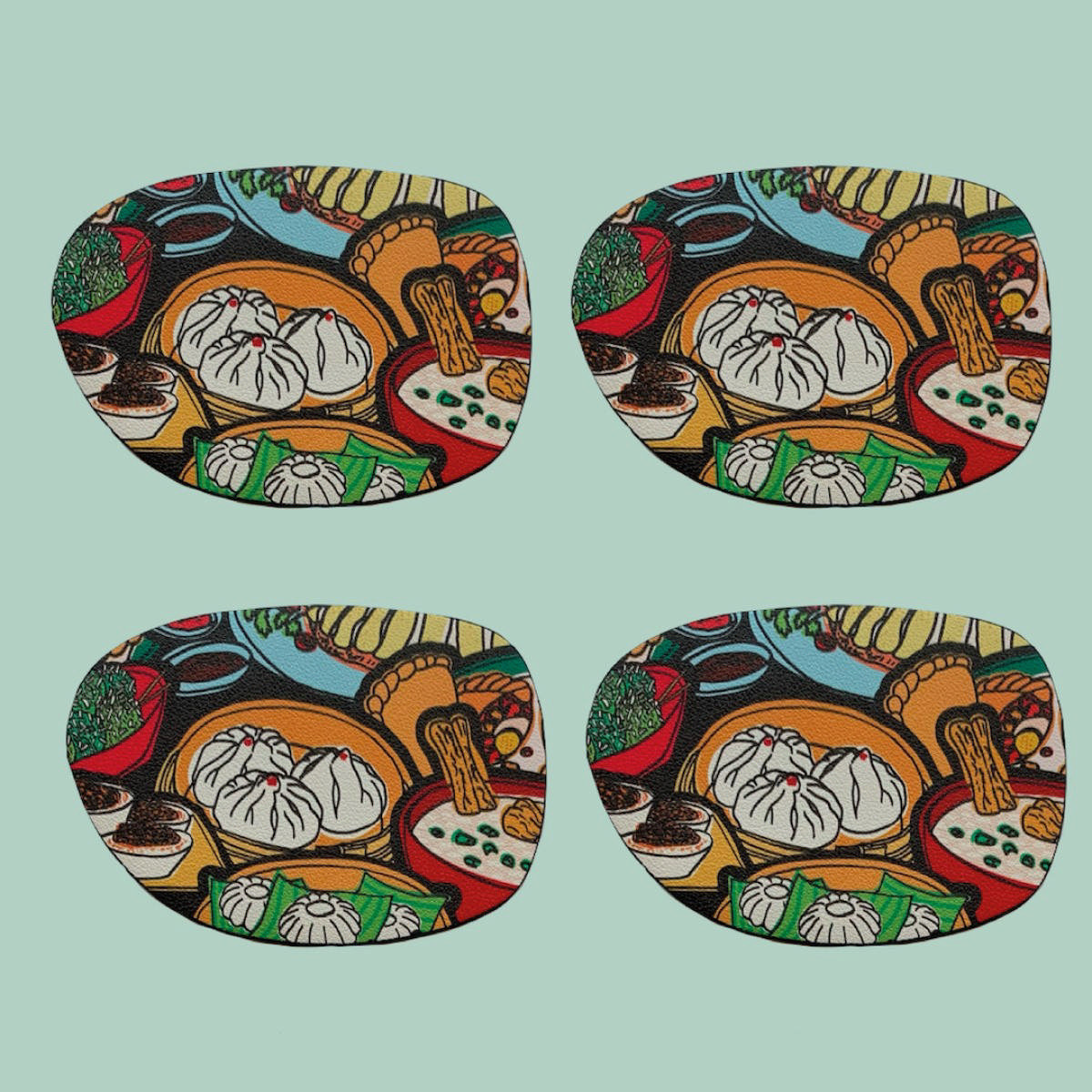 Coasters Set of 4 – Hawker Food