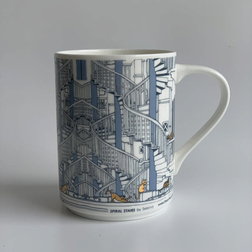 Porcelain Mug – Spiral Stairs