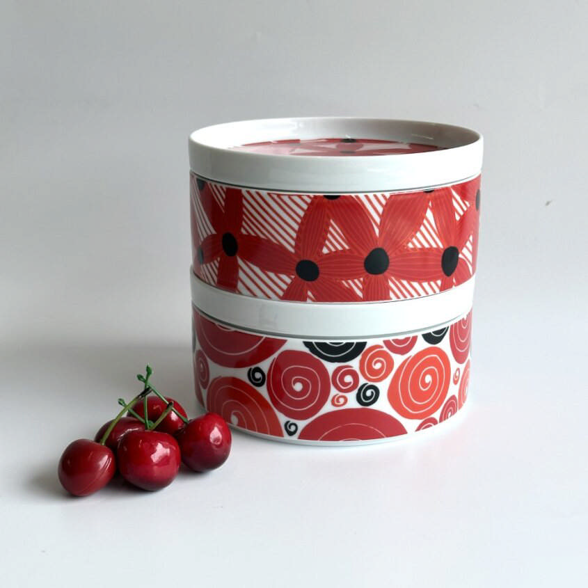 Scandi RED Tiffin Set B - Jasminum & Callio