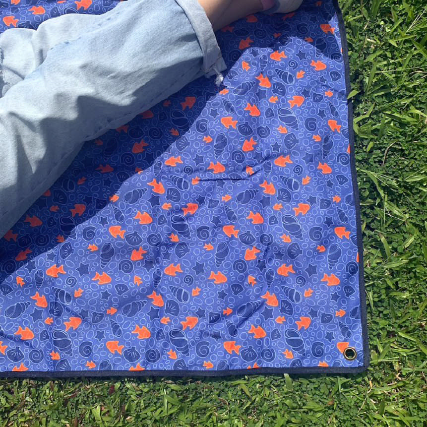 Picnic Mat with pegs – Ocean Mosaic