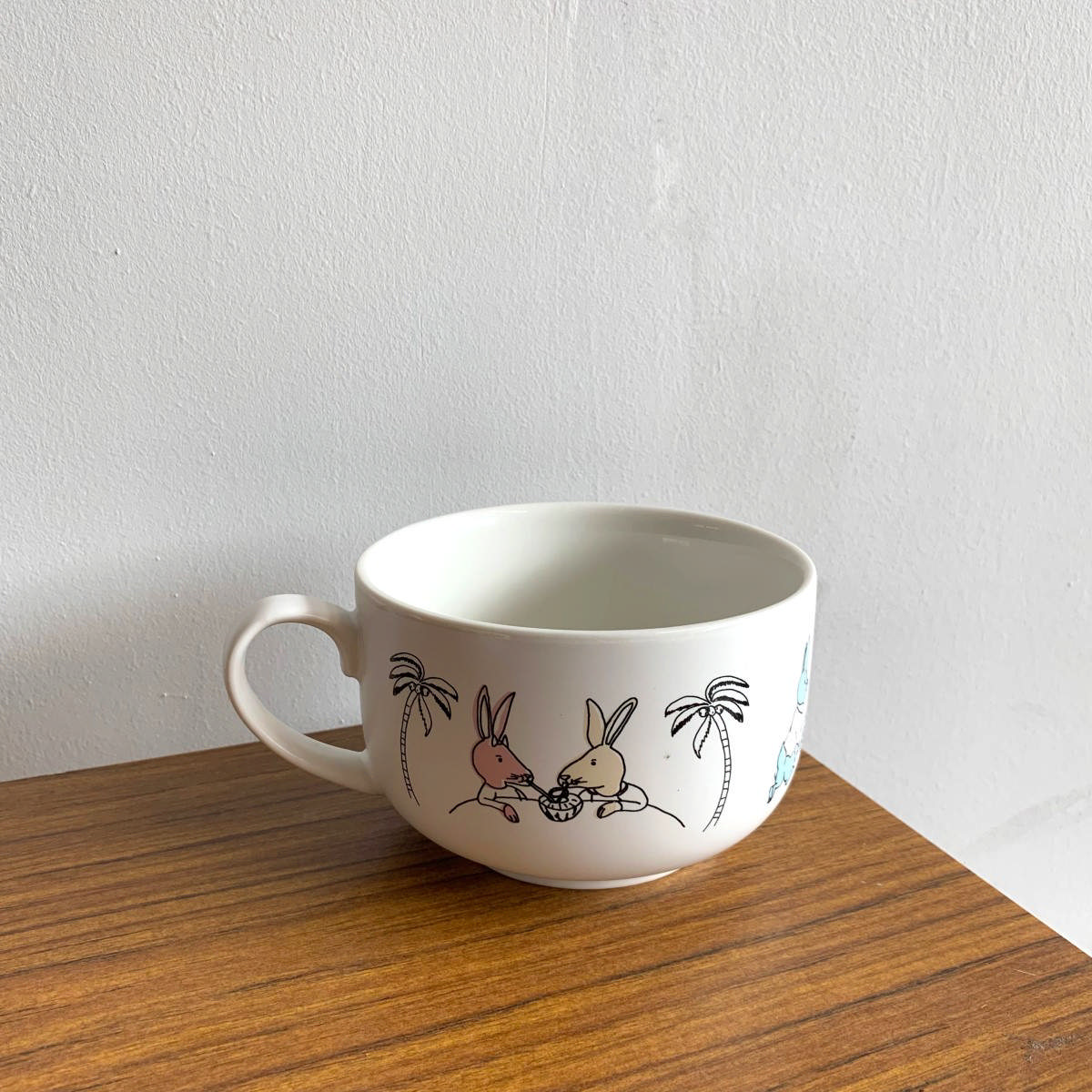 Soup Mug – Rabbits on Holiday