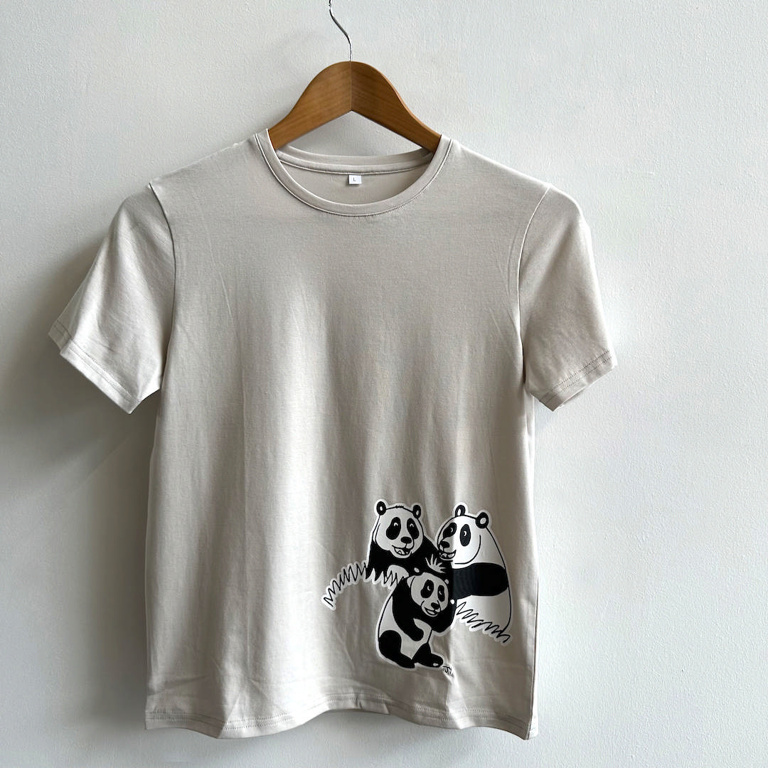 TAF Tees Grey – Kids XS (Panda)