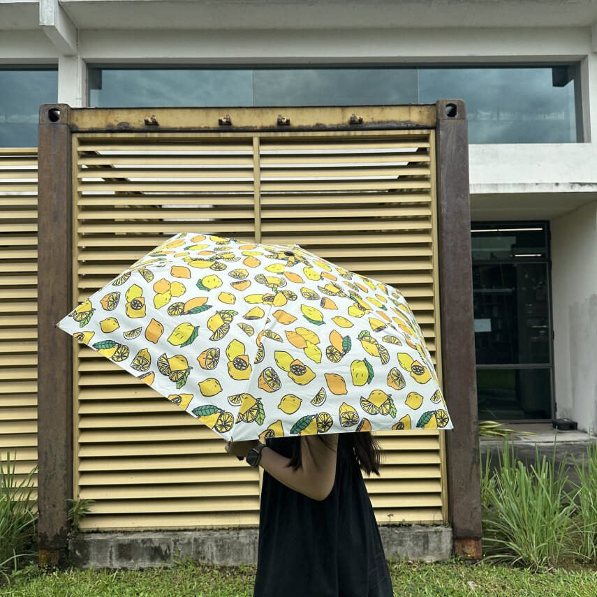 Auto Umbrella – Lemons Beige