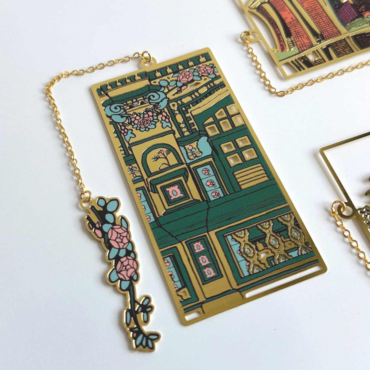 Metal Bookmark – Sam Leong Road Shophouses